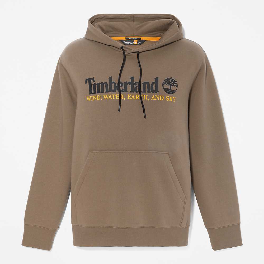 Green Men's Timberland Wind Water Earth And Sky Hoodie | Israel-0146783