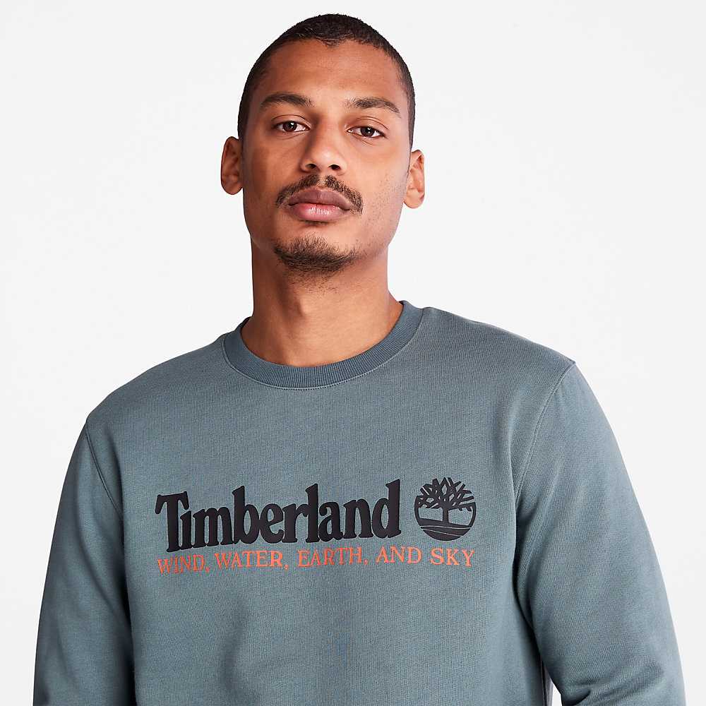 Green Men's Timberland Wind Water Earth And Sky Sweatshirt | Israel-1203946