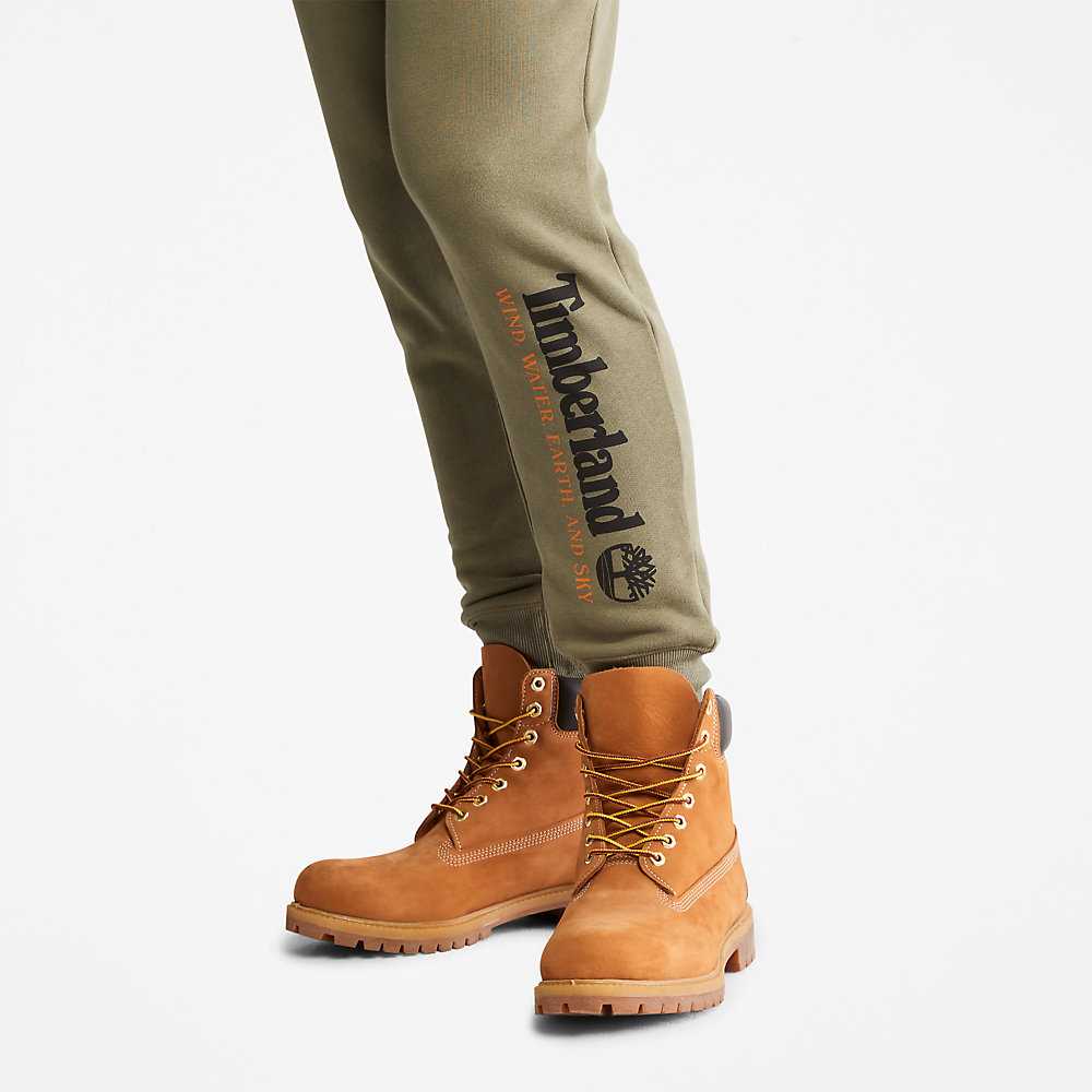 Green Men's Timberland Wind Water Earth And Sky Sweatpants | Israel-4150639