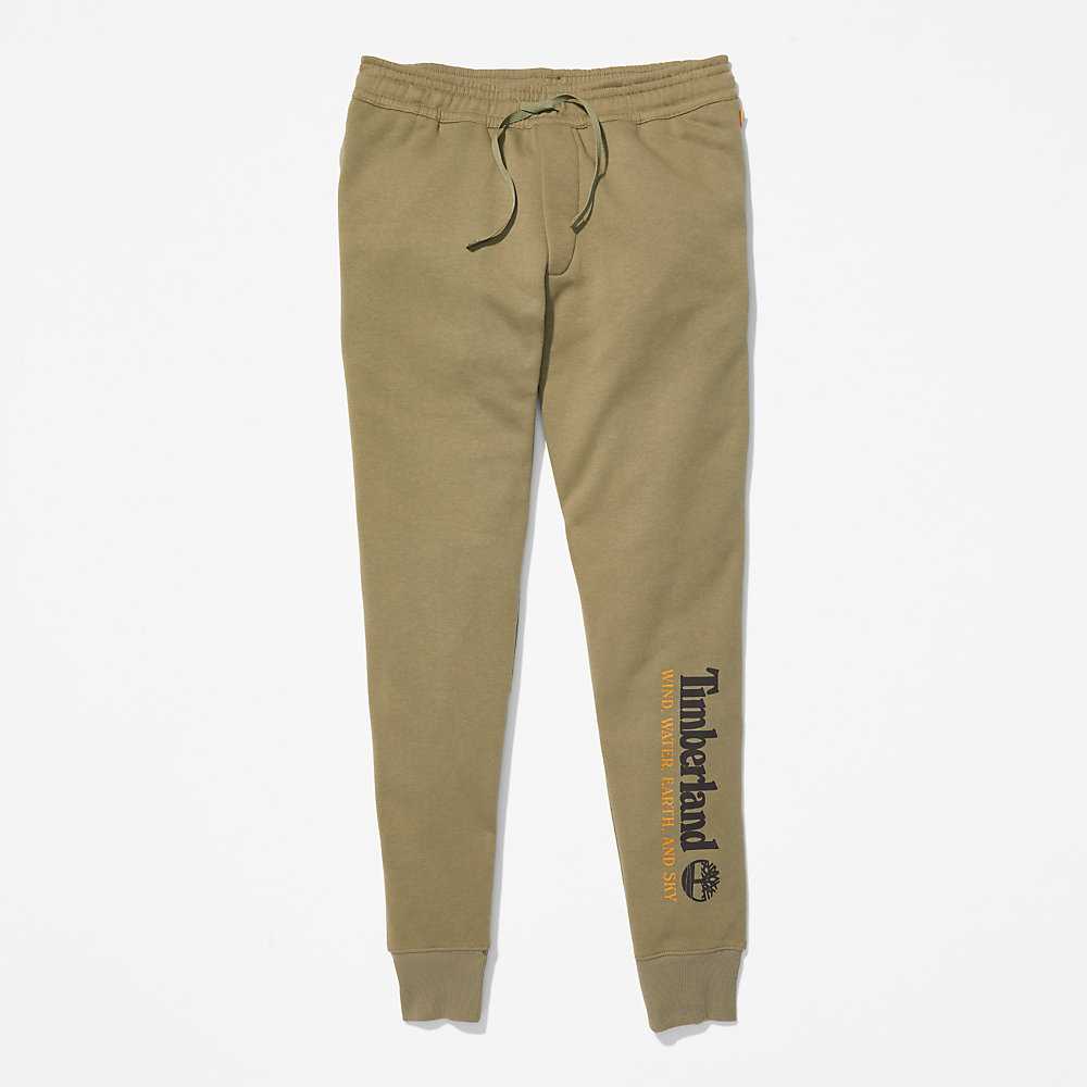 Green Men's Timberland Wind Water Earth And Sky Sweatpants | Israel-4150639