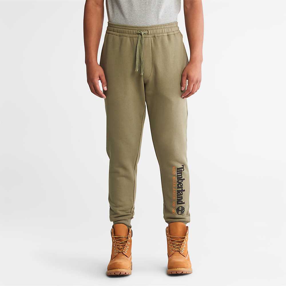 Green Men\'s Timberland Wind Water Earth And Sky Sweatpants | Israel-4150639