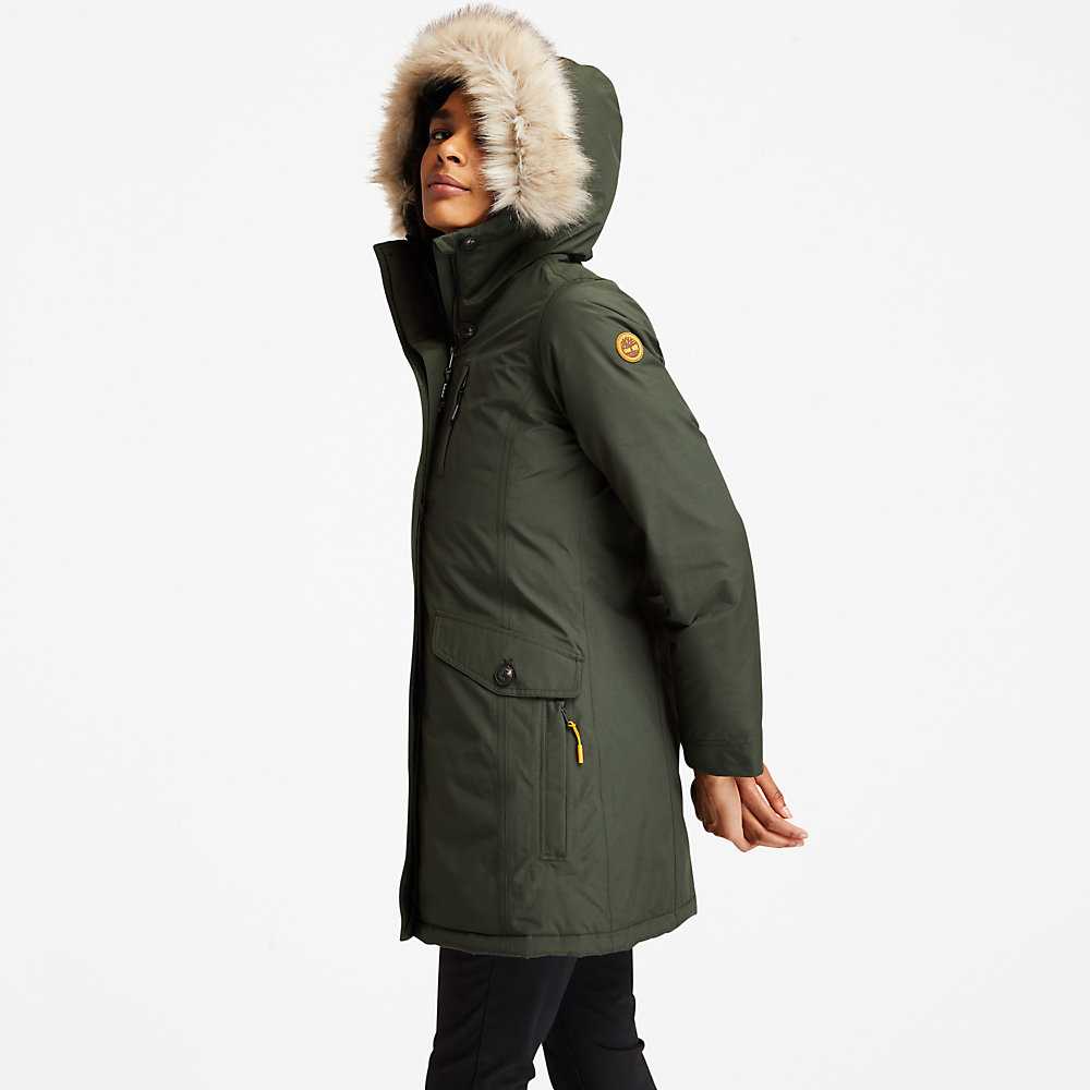 Green Women's Timberland DryVent™ Parka Jackets | Israel-4027695