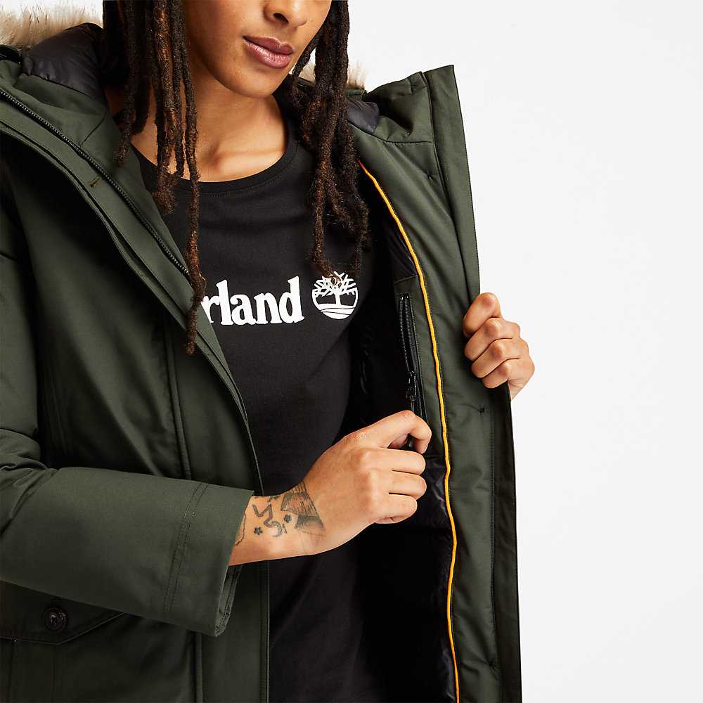 Green Women's Timberland DryVent™ Parka Jackets | Israel-4027695