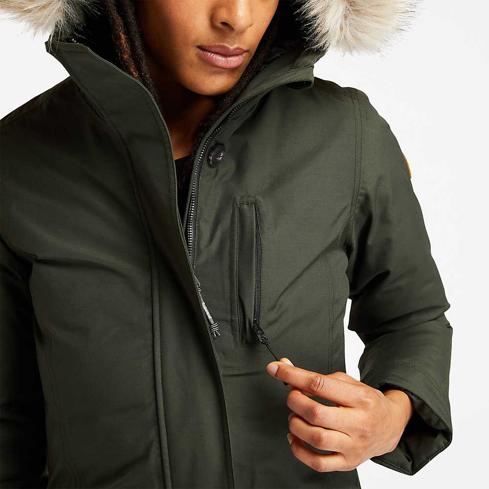 Green Women's Timberland DryVent™ Parka Jackets | Israel-4027695