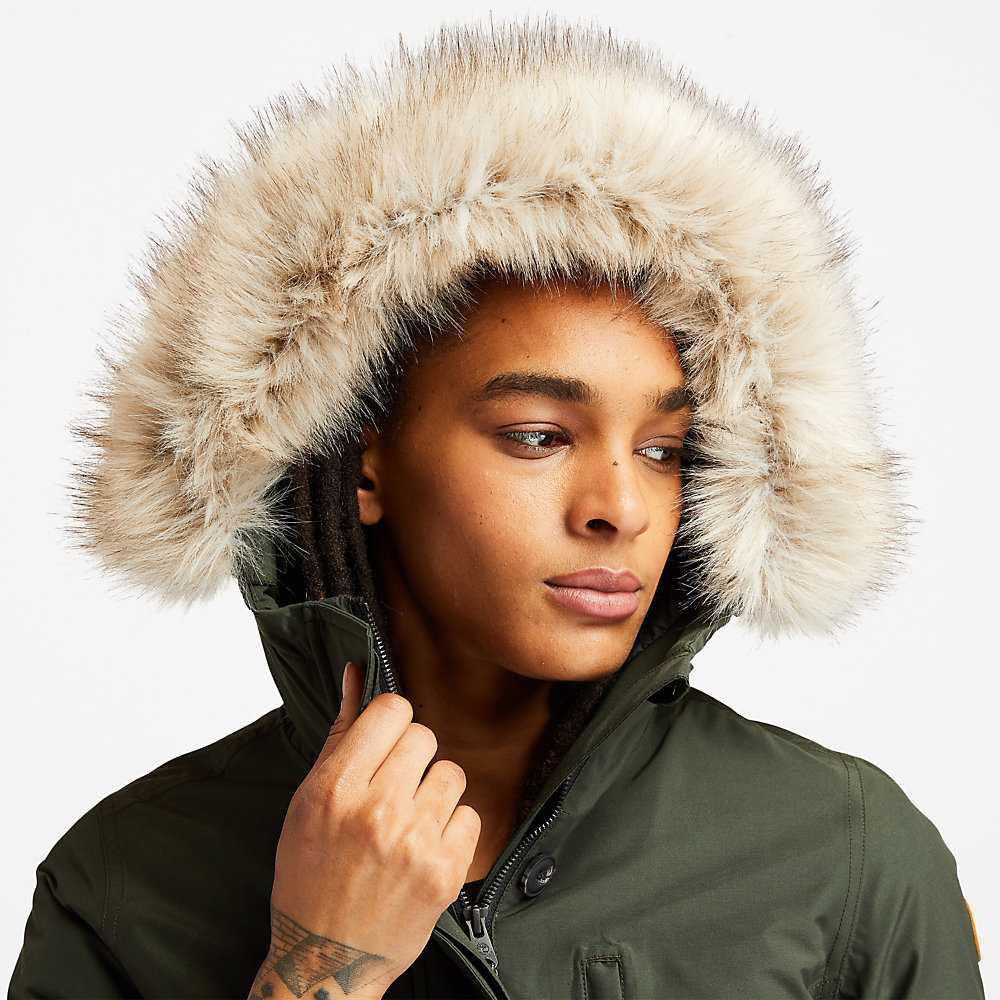 Green Women's Timberland DryVent™ Parka Jackets | Israel-4027695