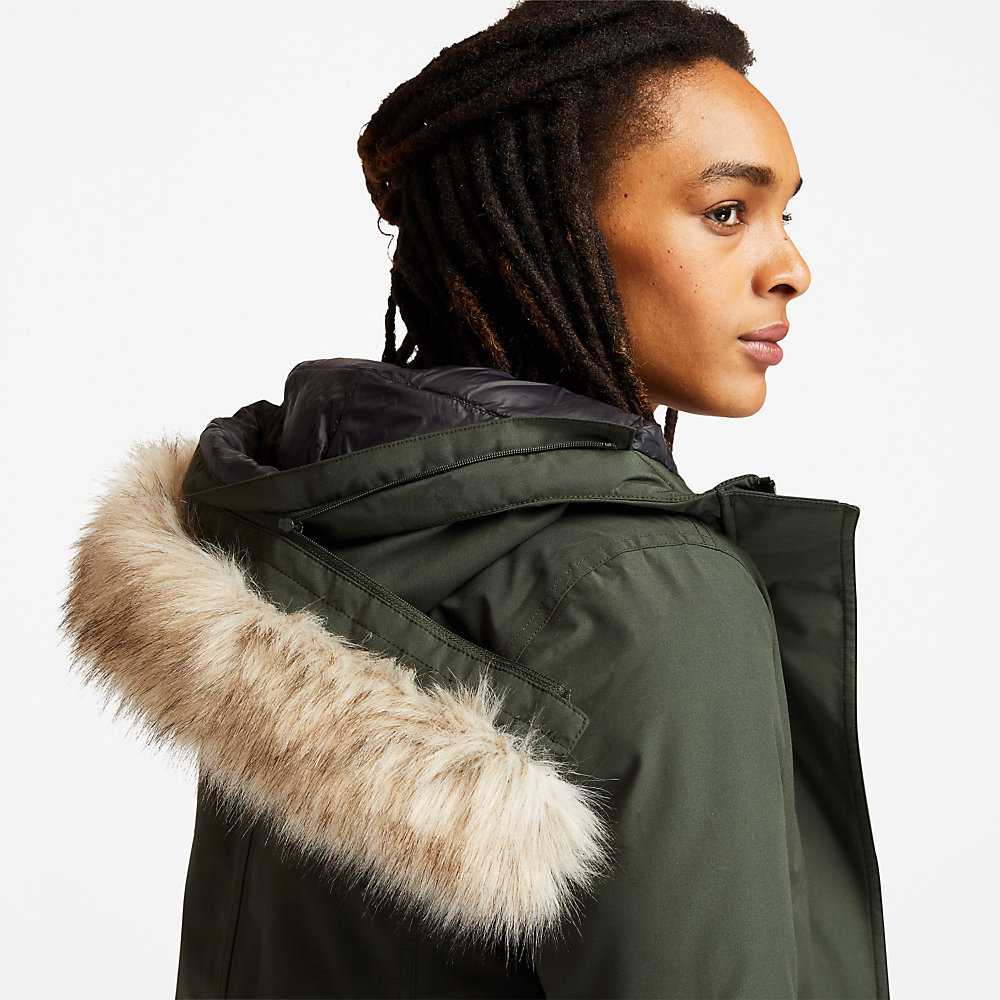 Green Women's Timberland DryVent™ Parka Jackets | Israel-4027695