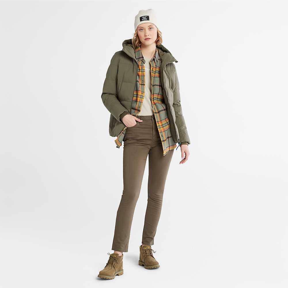 Green Women's Timberland Stretch Chinos | Israel-4091382