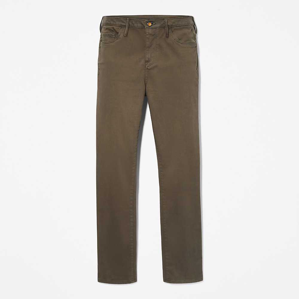 Green Women's Timberland Stretch Chinos | Israel-4091382