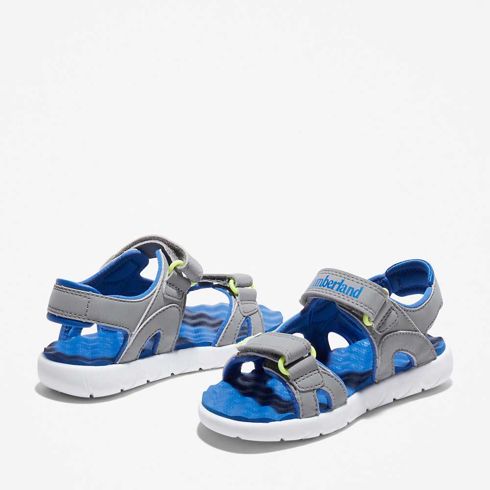 Grey Kids' Timberland Perkins Row Sandals | Israel-4219624