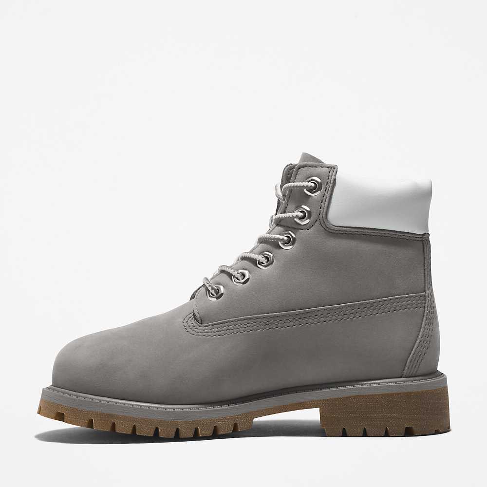 Grey Kids' Timberland Premium® 6 Inch Waterproof Boots | Israel-4219585