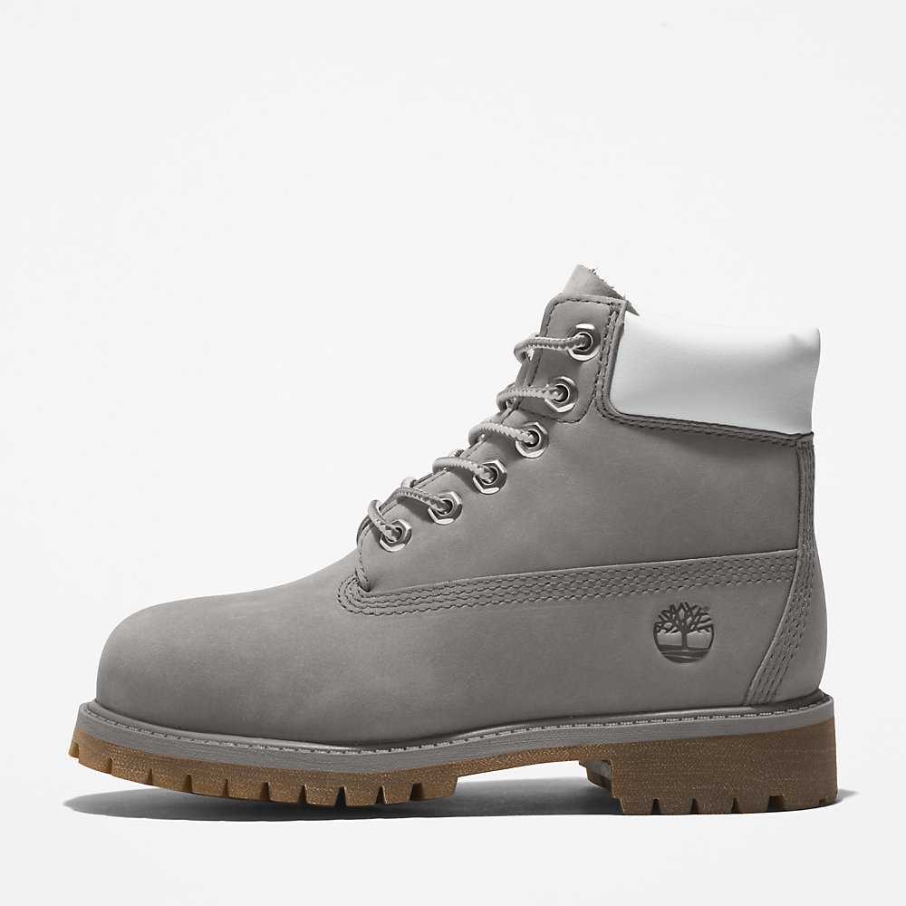 Grey Kids' Timberland Premium® 6 Inch Waterproof Boots | Israel-4219585