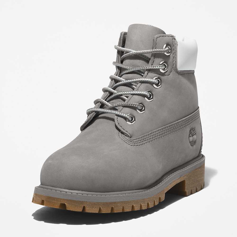 Grey Kids' Timberland Premium® 6 Inch Waterproof Boots | Israel-4219585