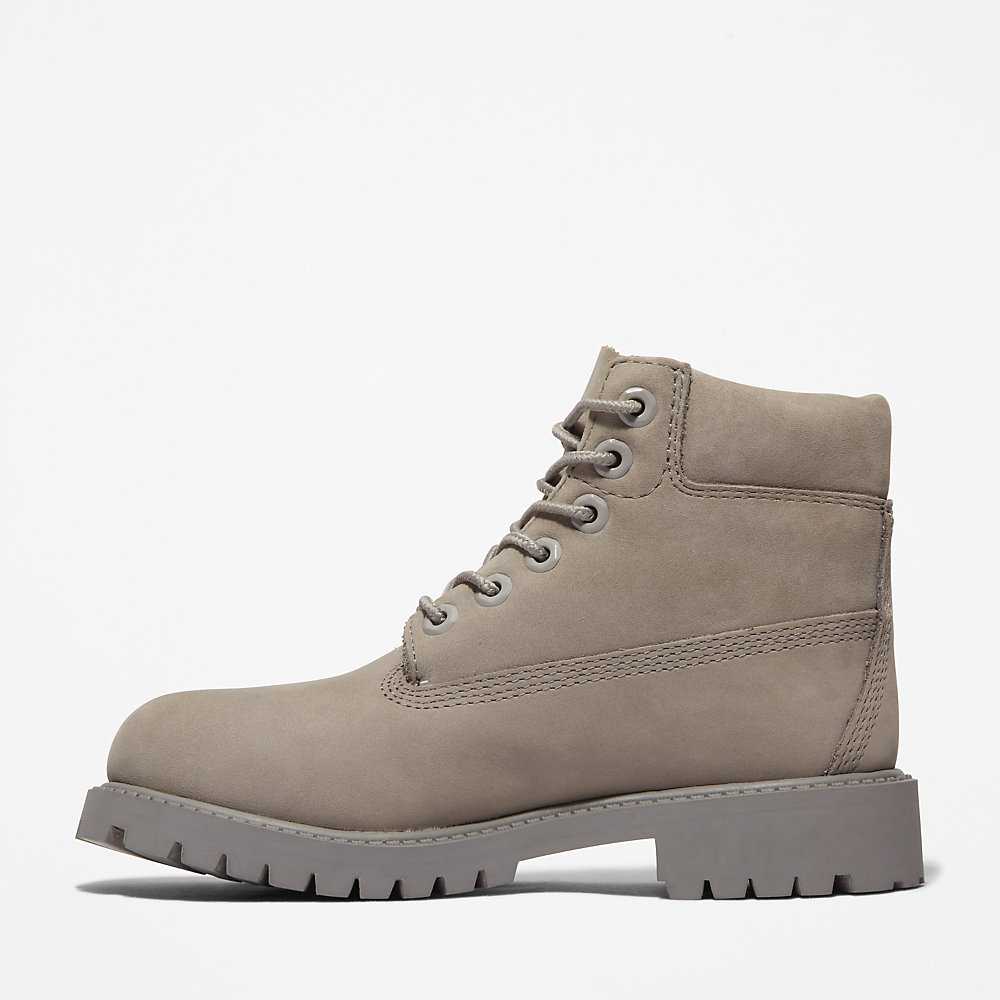 Grey Kids' Timberland Premium® 6 Inch Waterproof Boots | Israel-4219636