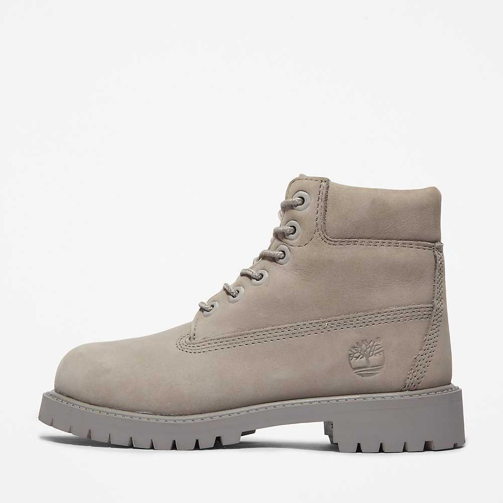 Grey Kids' Timberland Premium® 6 Inch Waterproof Boots | Israel-4219636