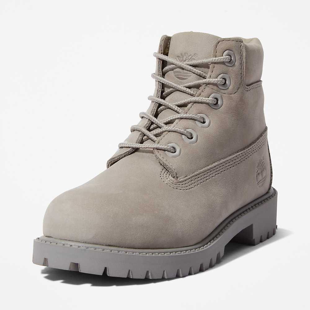 Grey Kids' Timberland Premium® 6 Inch Waterproof Boots | Israel-4219636