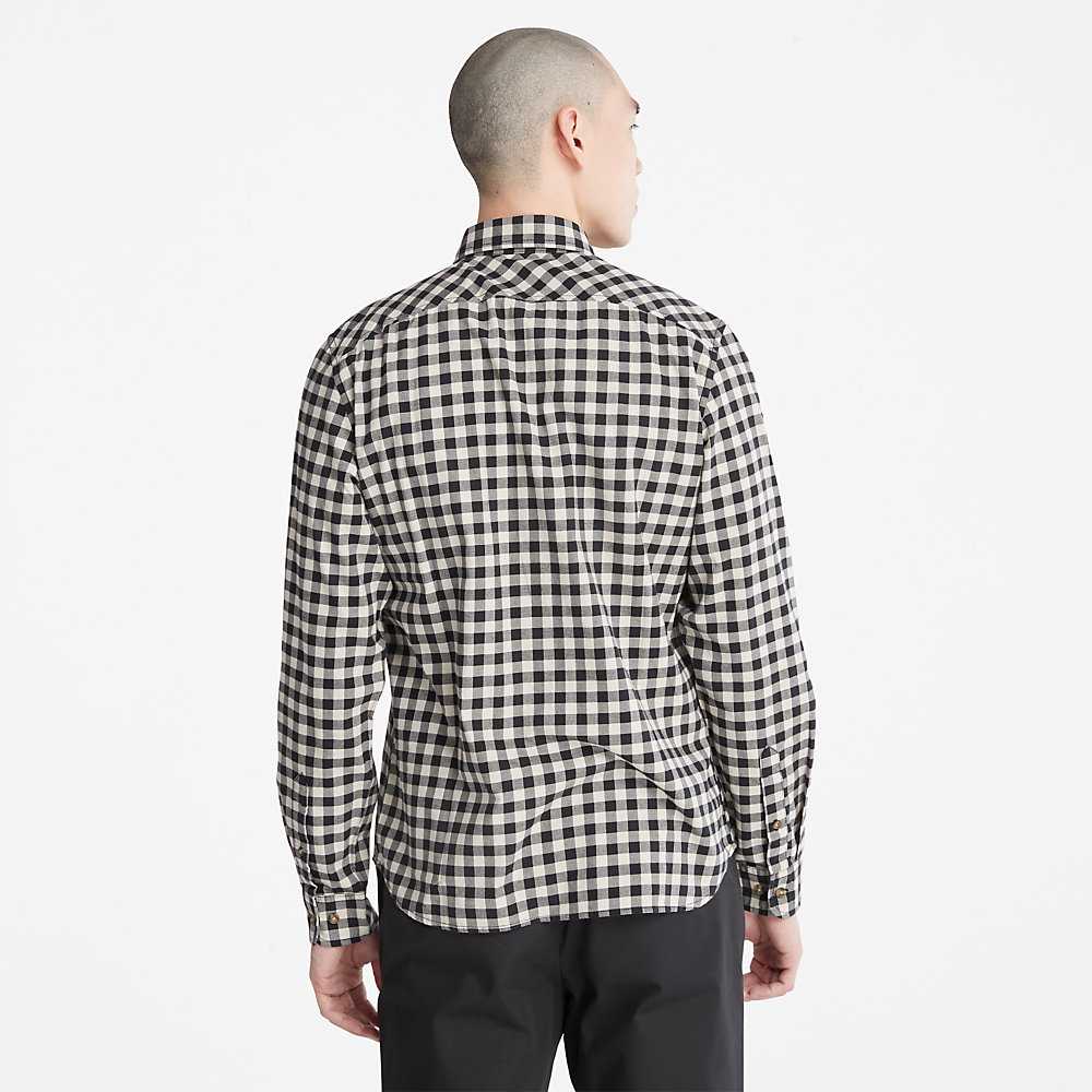 Grey Men's Timberland Back River Check Check Shirt | Israel-0165947