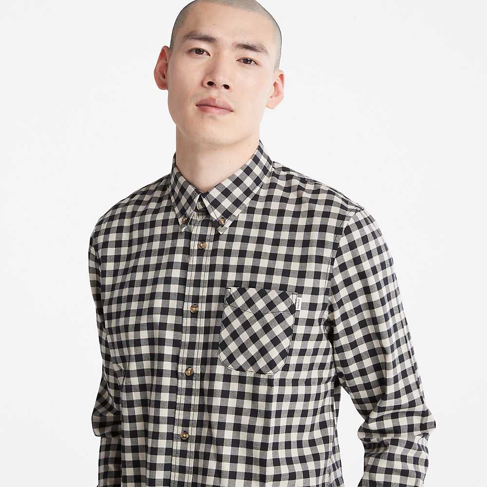 Grey Men's Timberland Back River Check Check Shirt | Israel-0165947