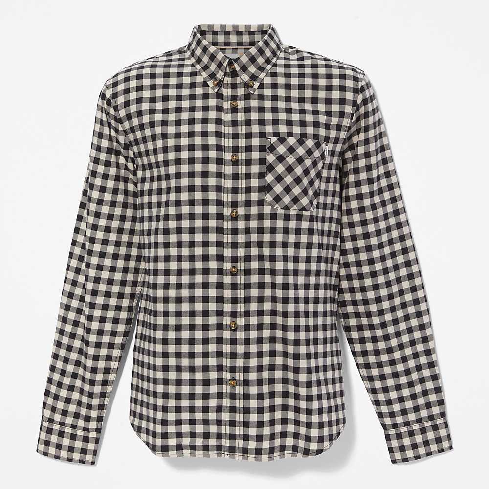 Grey Men's Timberland Back River Check Check Shirt | Israel-0165947