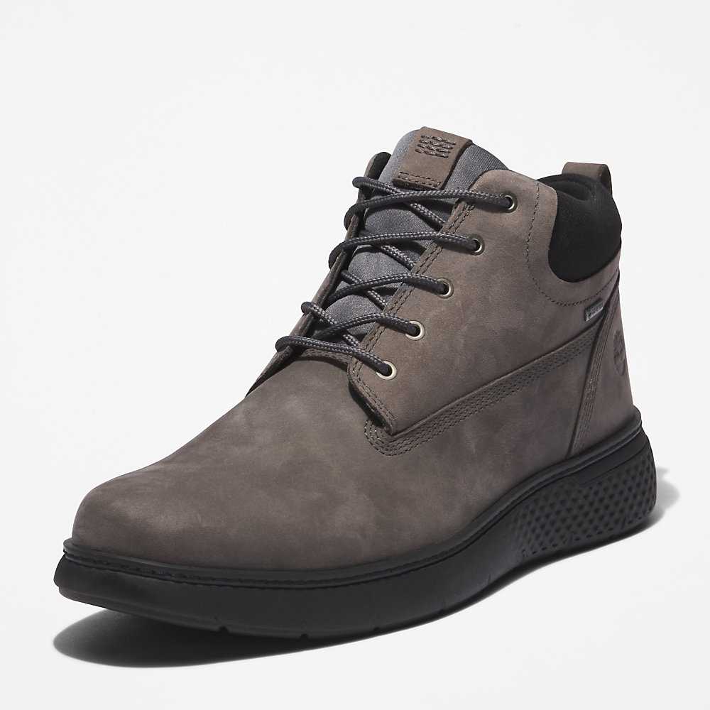 Grey Men's Timberland Cross Mark Gore-Tex® Chukka Boots | Israel-9253648