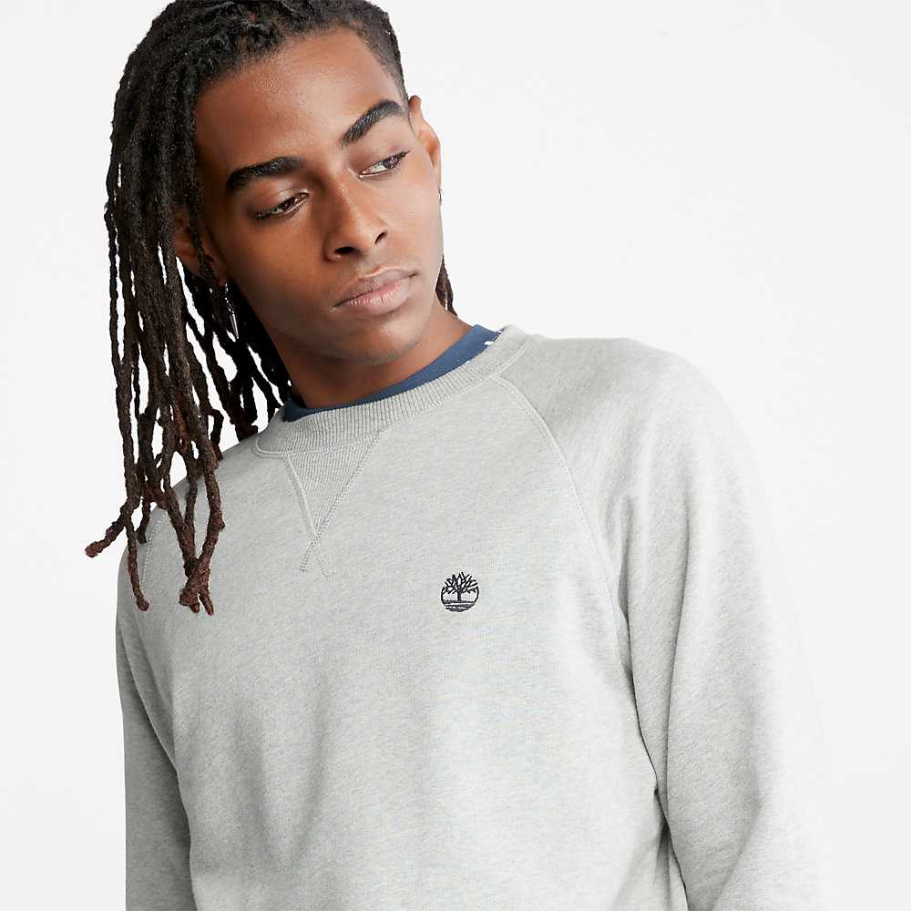 Grey Men's Timberland Exeter River Sweatshirt | Israel-9153082