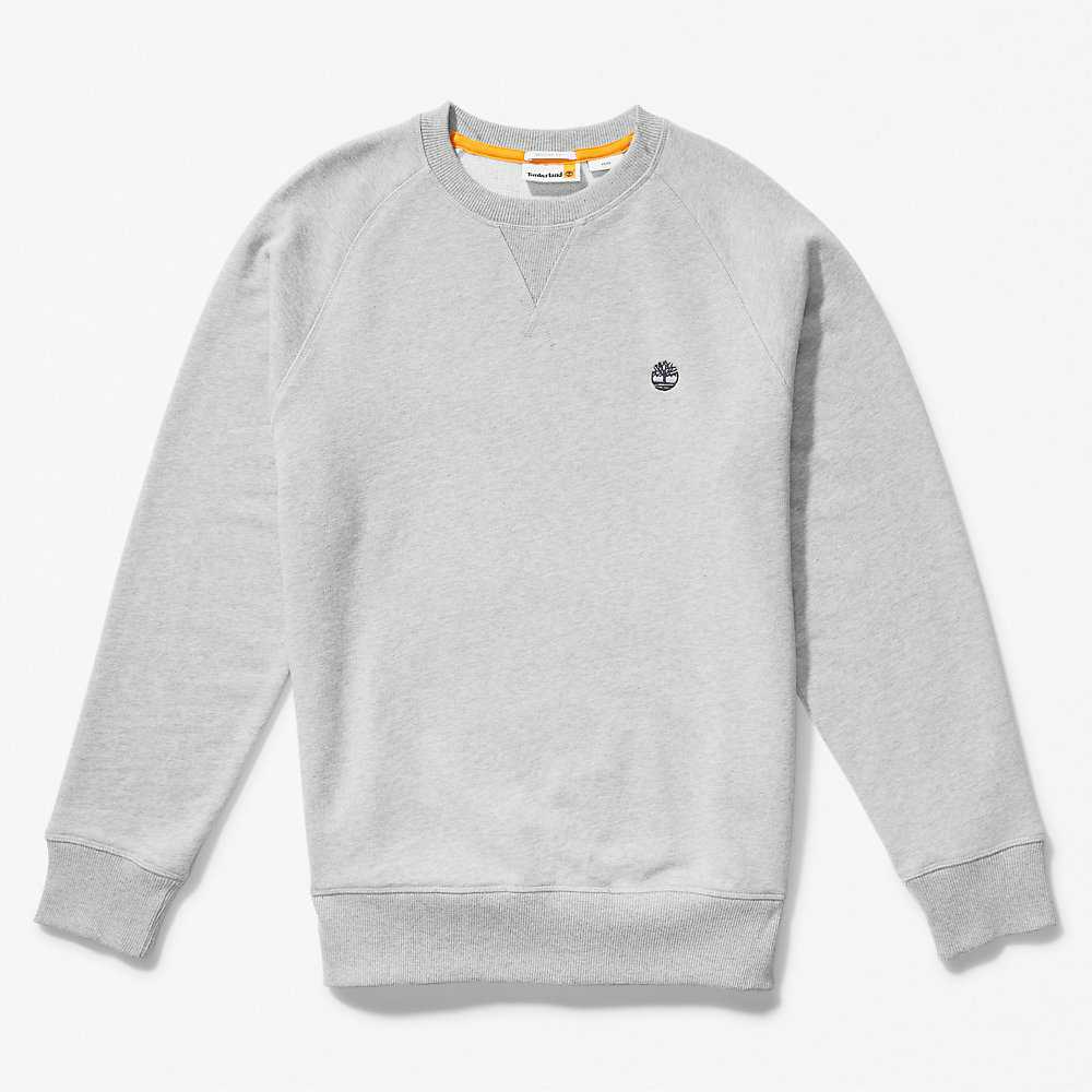 Grey Men's Timberland Exeter River Sweatshirt | Israel-9153082