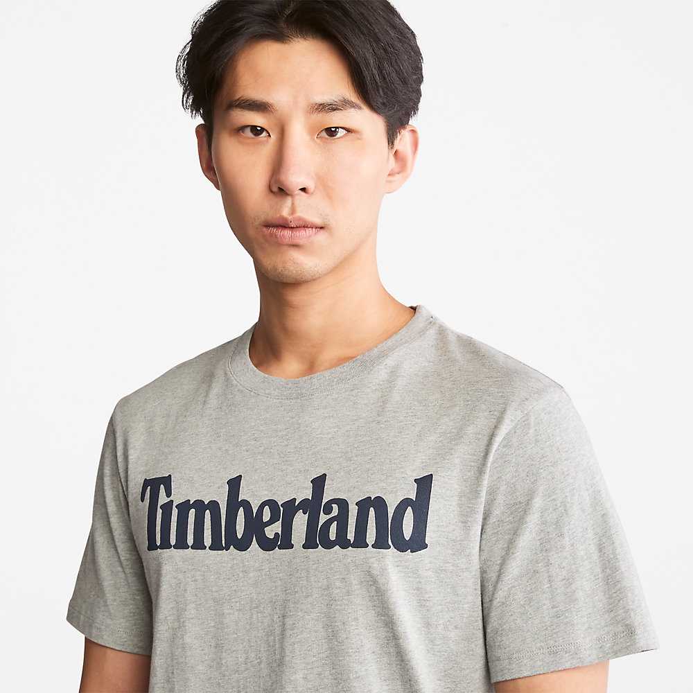 Grey Men's Timberland Kennebec River T Shirts | Israel-1942703