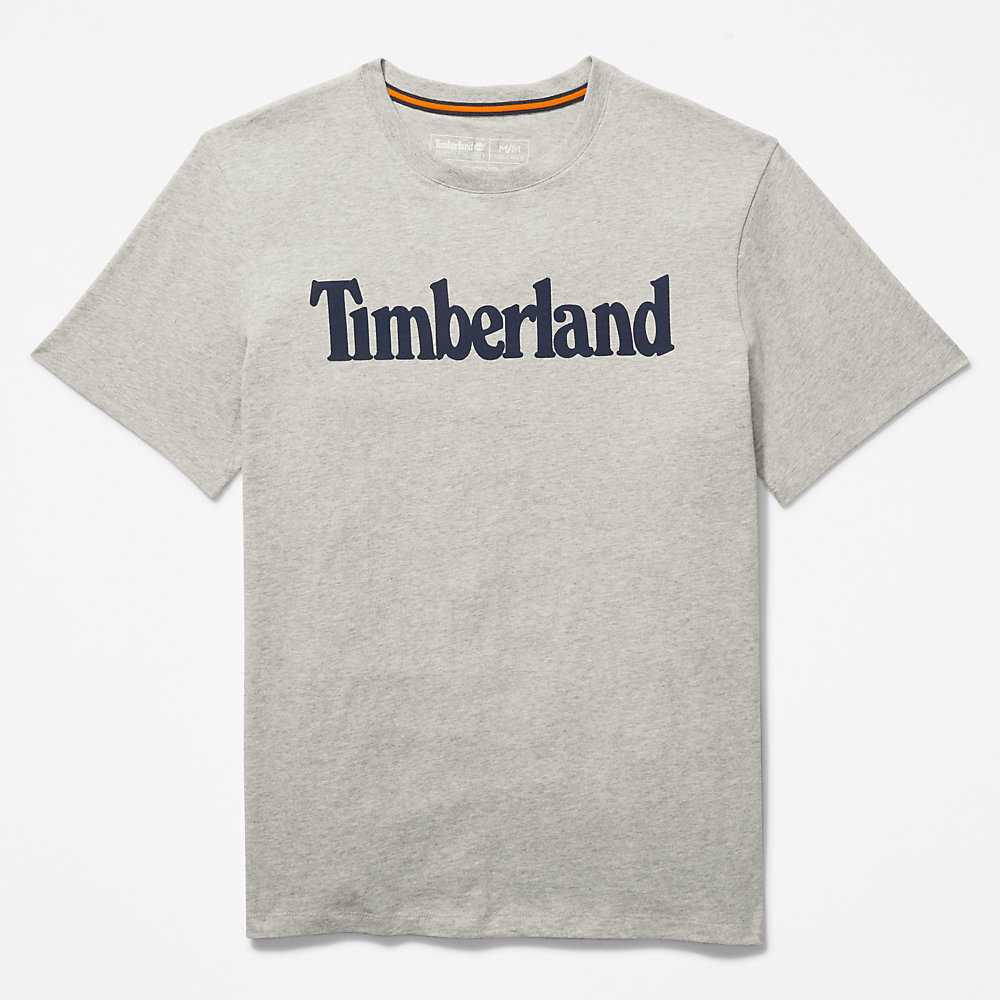 Grey Men's Timberland Kennebec River T Shirts | Israel-1942703