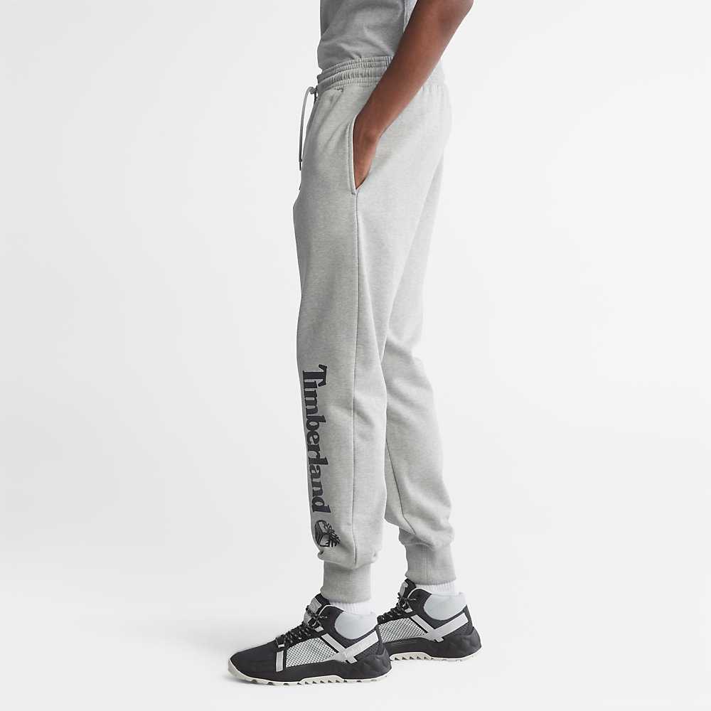 Grey Men's Timberland Logo Sweatpants | Israel-7324106