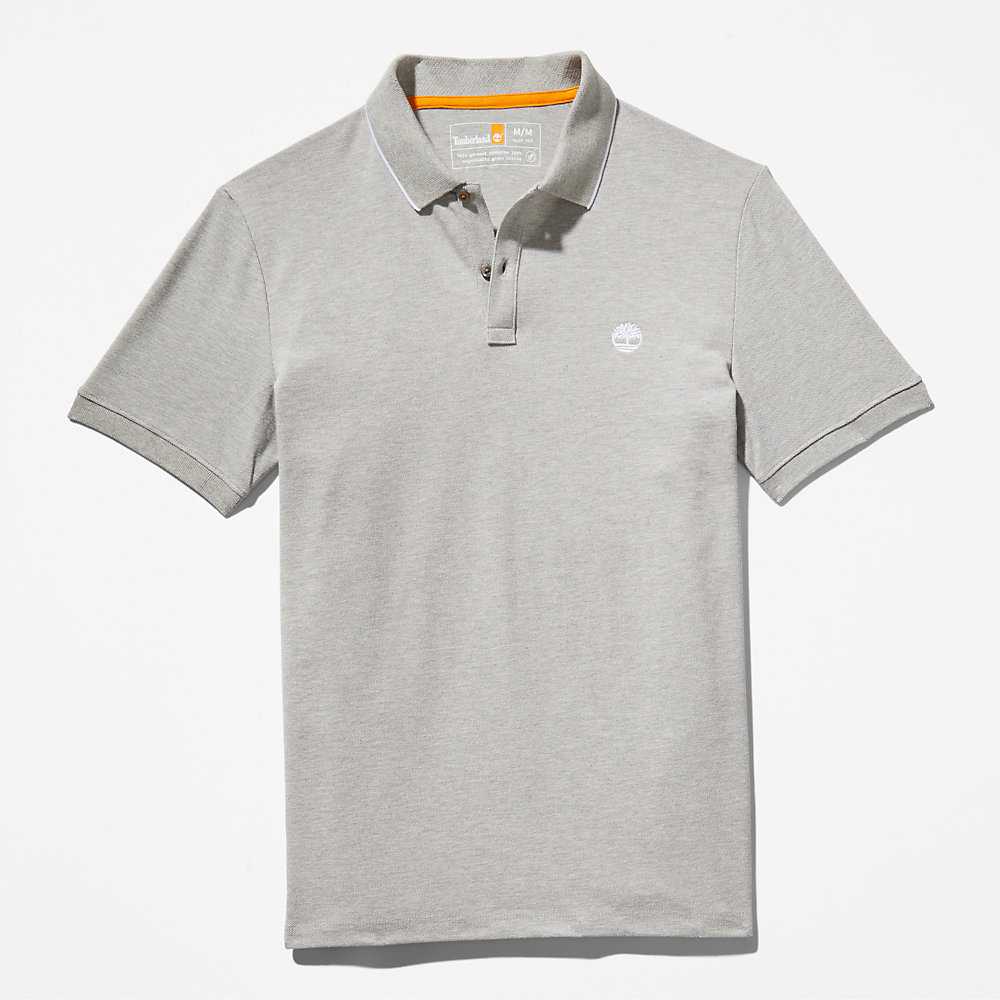 Grey Men's Timberland Millers River Polo Shirts | Israel-1728436