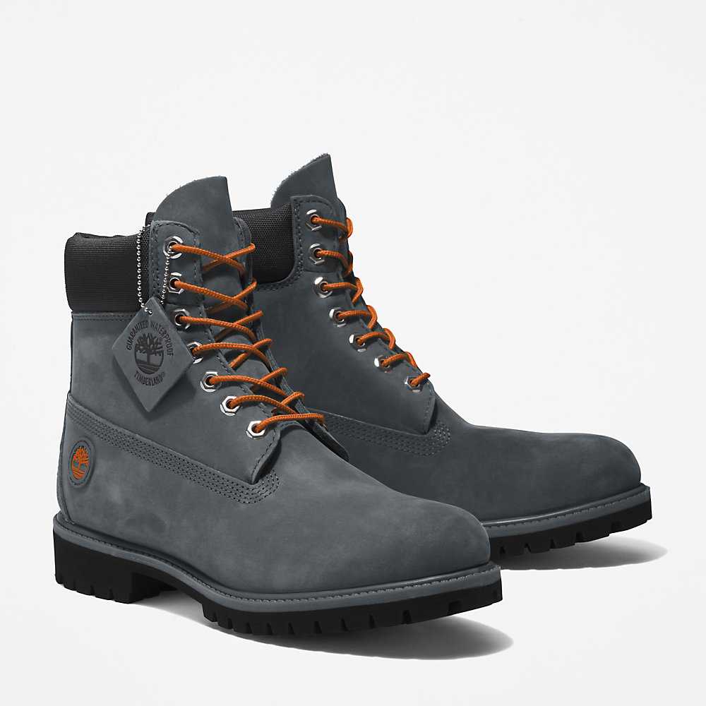 Grey Men's Timberland Premium® 6 Inch Waterproof Boots | Israel-1063248