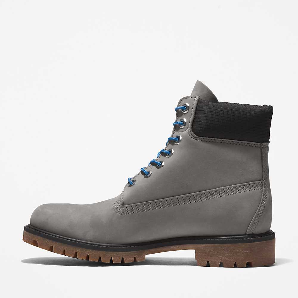 Grey Men's Timberland Premium® 6 Inch Waterproof Boots | Israel-6439175