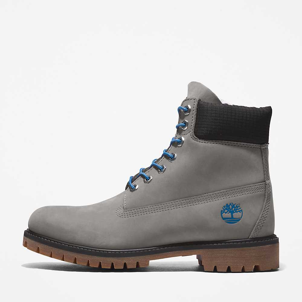 Grey Men's Timberland Premium® 6 Inch Waterproof Boots | Israel-6439175