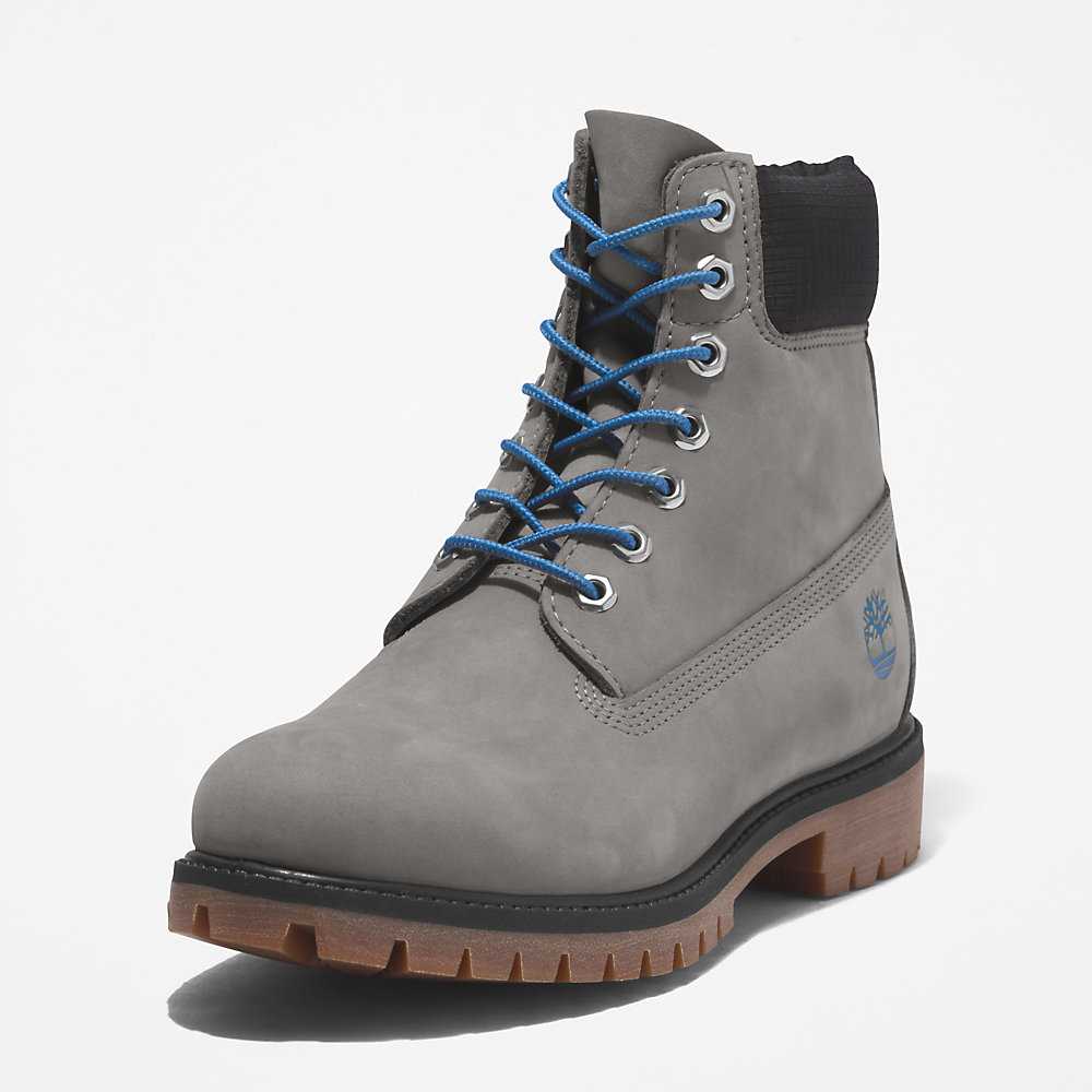 Grey Men's Timberland Premium® 6 Inch Waterproof Boots | Israel-6439175