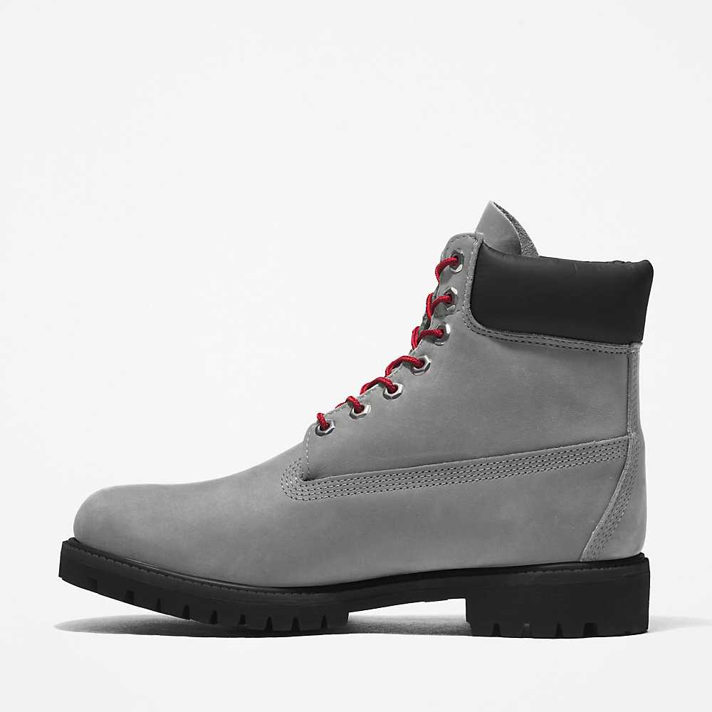 Grey Men's Timberland Premium® 6 Inch Waterproof Boots | Israel-7685190