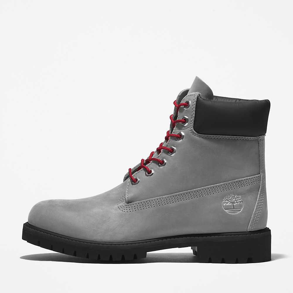 Grey Men's Timberland Premium® 6 Inch Waterproof Boots | Israel-7685190