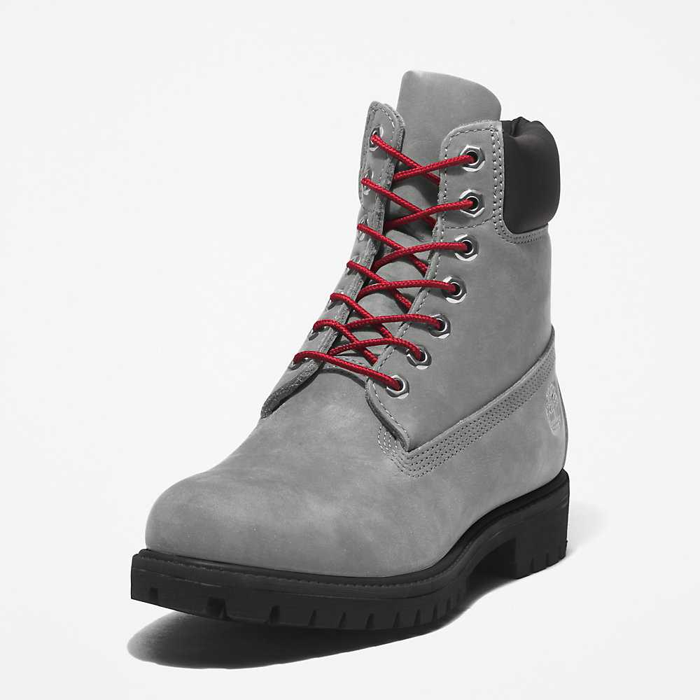 Grey Men's Timberland Premium® 6 Inch Waterproof Boots | Israel-7685190