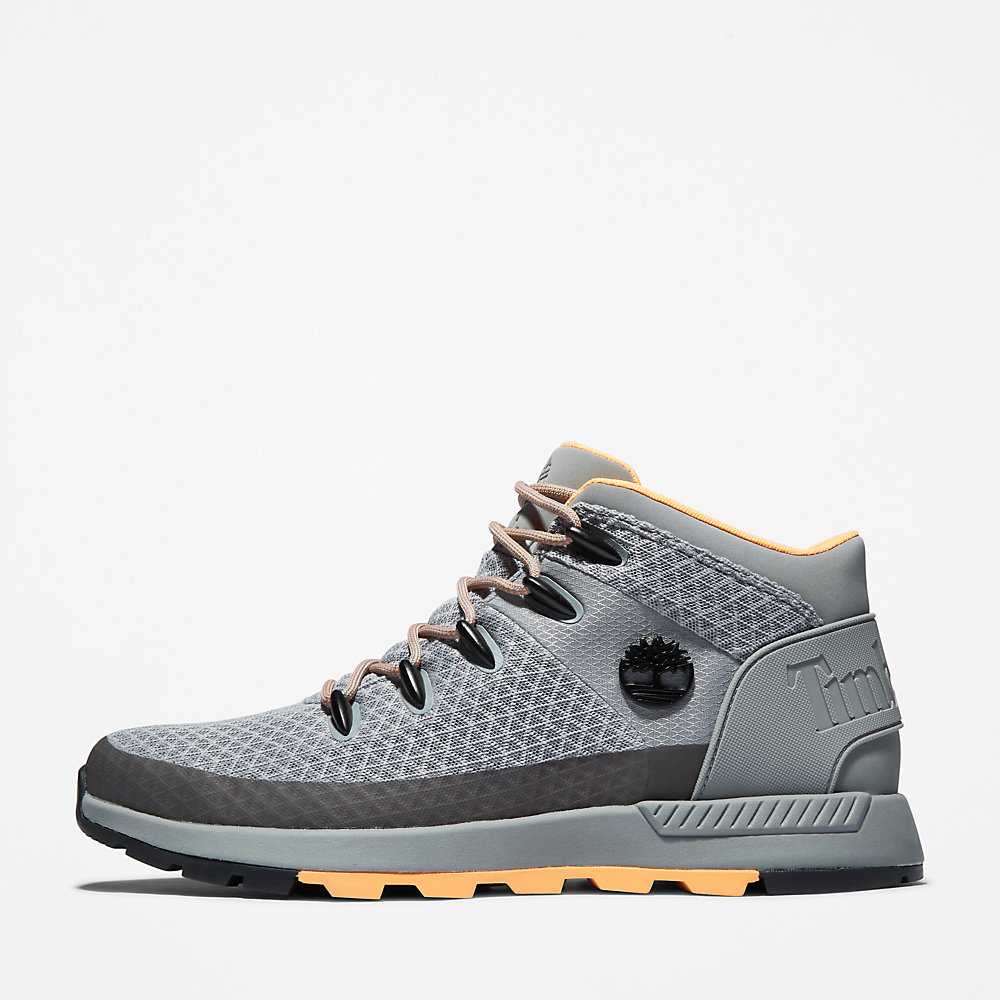 Grey Men's Timberland Sprint Trekker Mid Hiking Boots | Israel-3721860