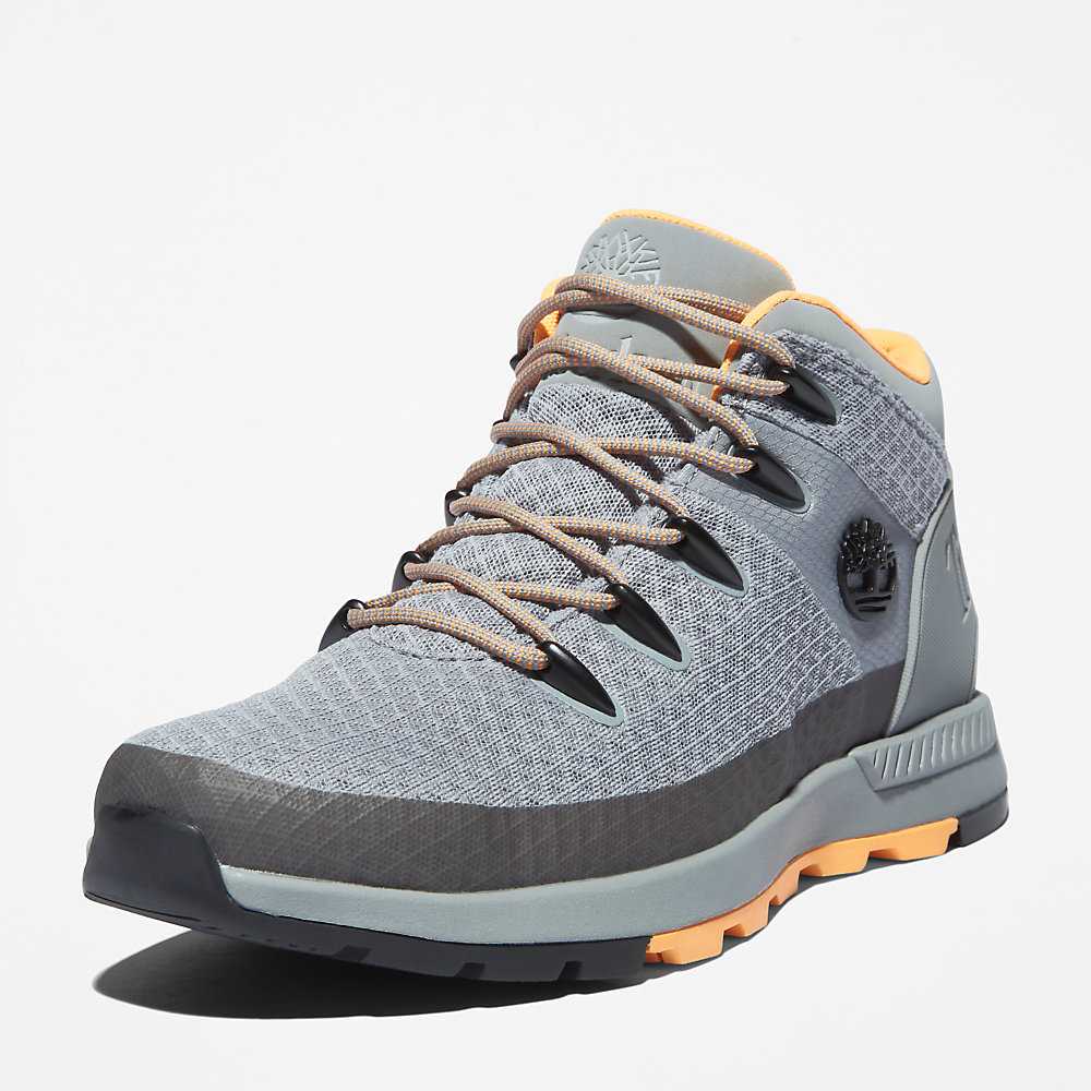 Grey Men's Timberland Sprint Trekker Mid Hiking Boots | Israel-3721860