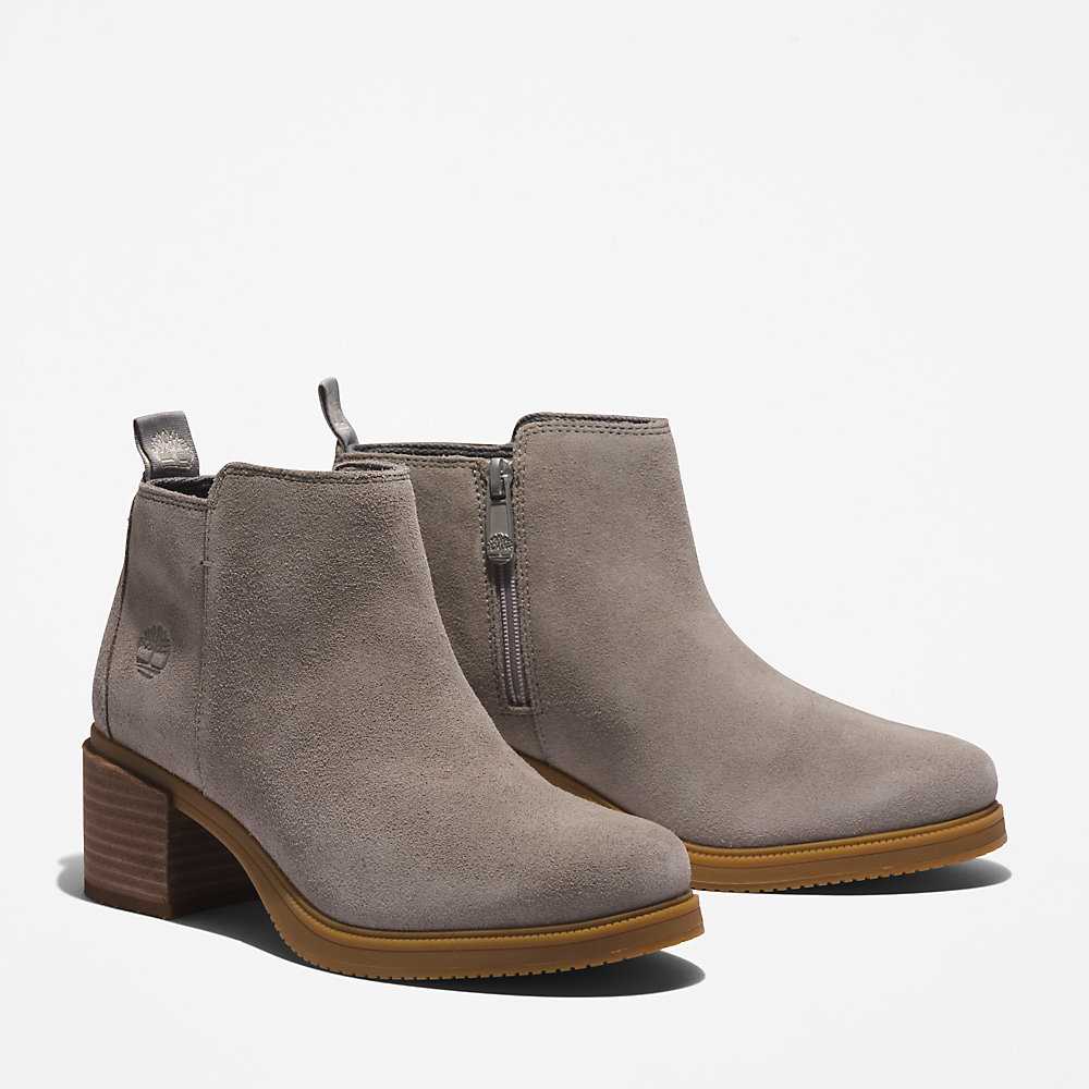 Grey Women's Timberland Dalston Vibe Booties | Israel-3487105