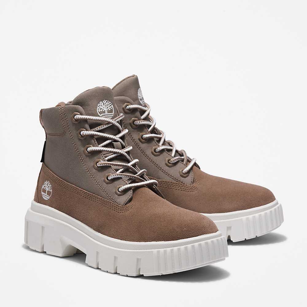 Grey Women's Timberland Greyfield Waterproof Boots | Israel-3048659