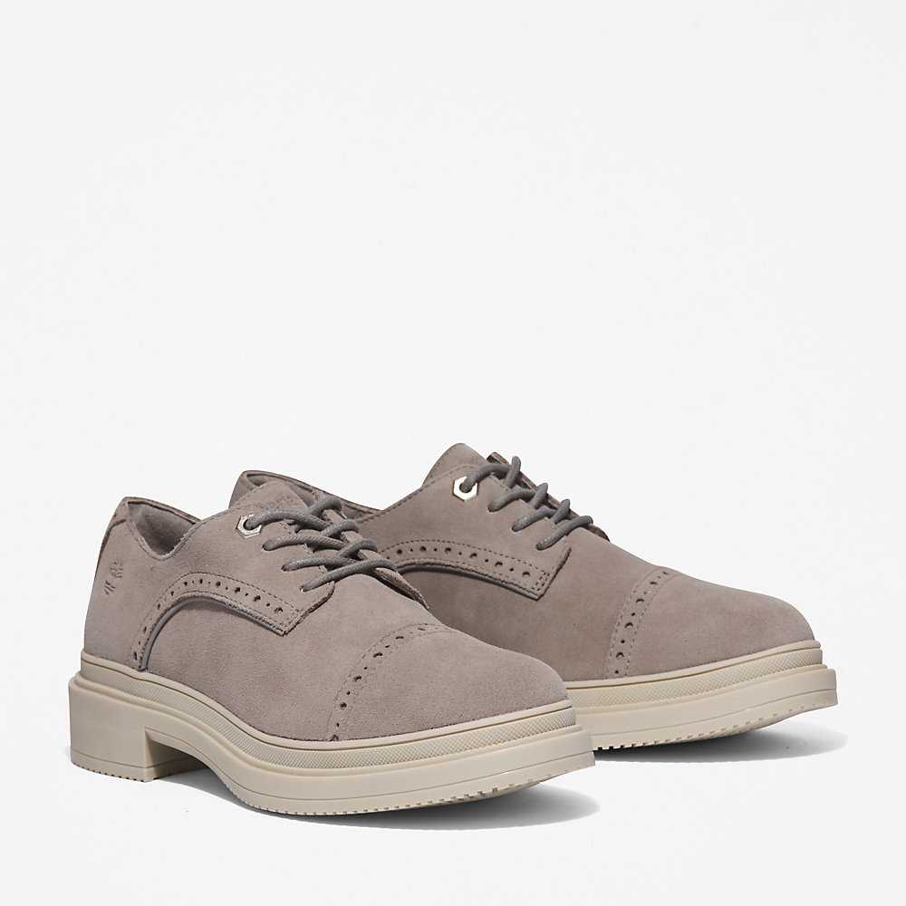 Grey Women's Timberland Lisbon Lane Oxfords Shoes | Israel-9284175