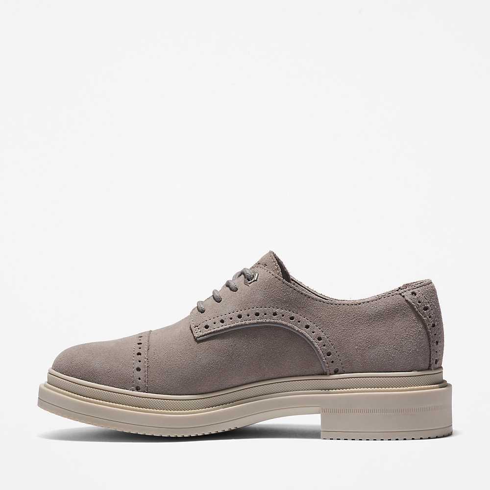 Grey Women's Timberland Lisbon Lane Oxfords Shoes | Israel-9284175