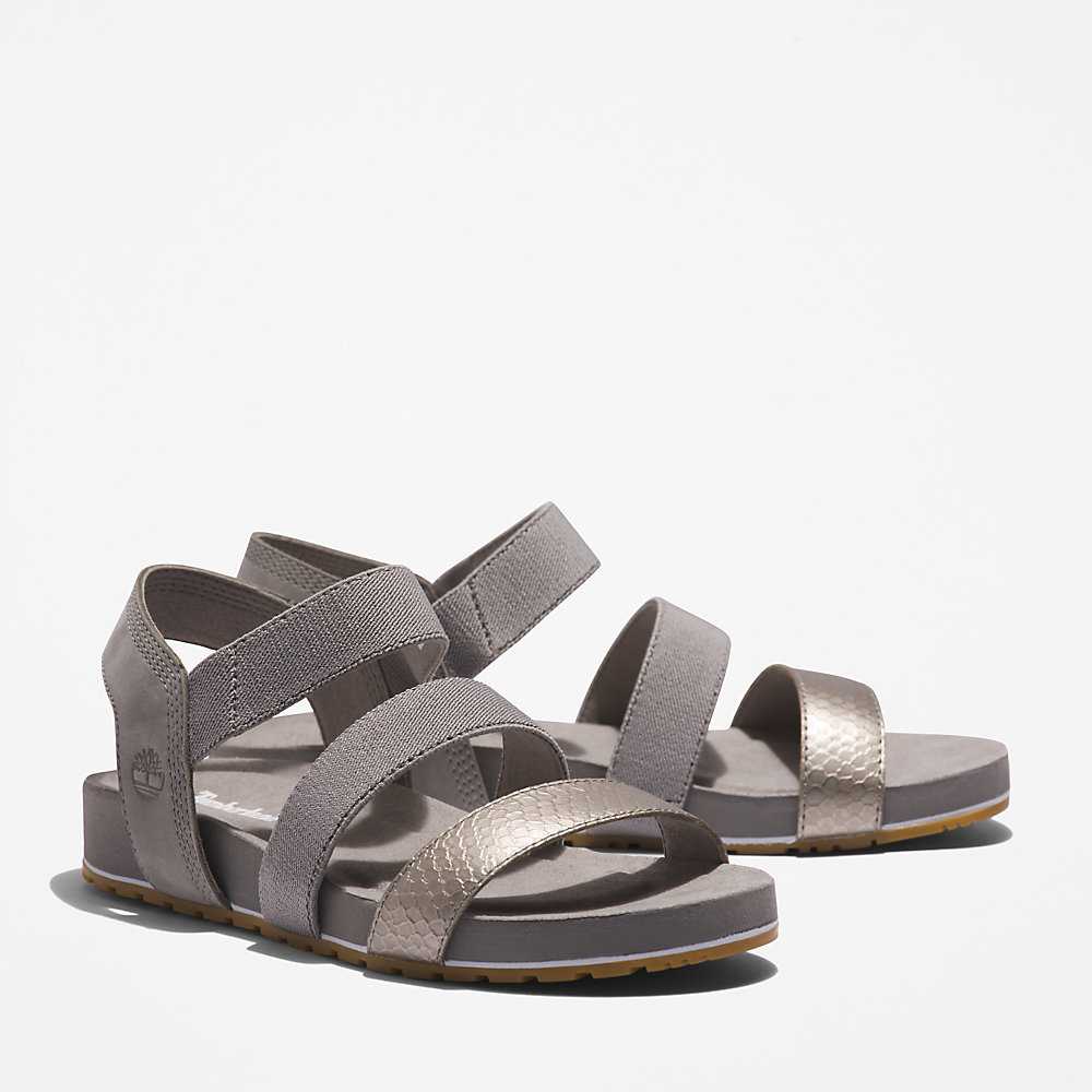 Grey Women's Timberland Malibu Waves Sandals | Israel-1256348