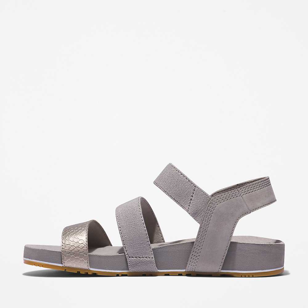 Grey Women's Timberland Malibu Waves Sandals | Israel-1256348