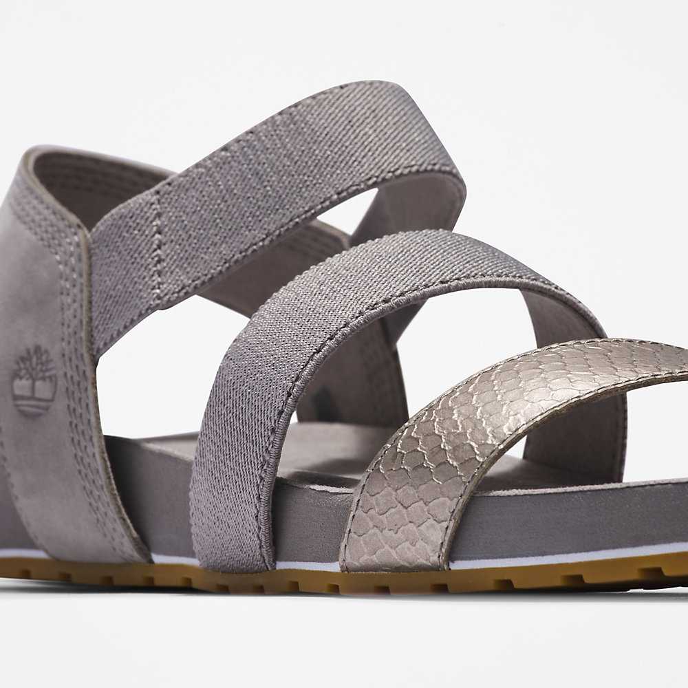 Grey Women's Timberland Malibu Waves Sandals | Israel-1256348