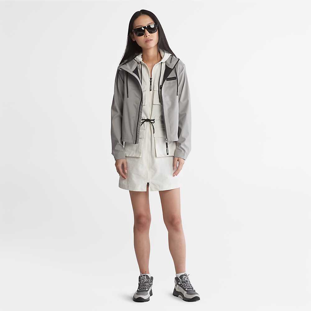 Grey Women's Timberland Waterproof Rain Jackets | Israel-0823179