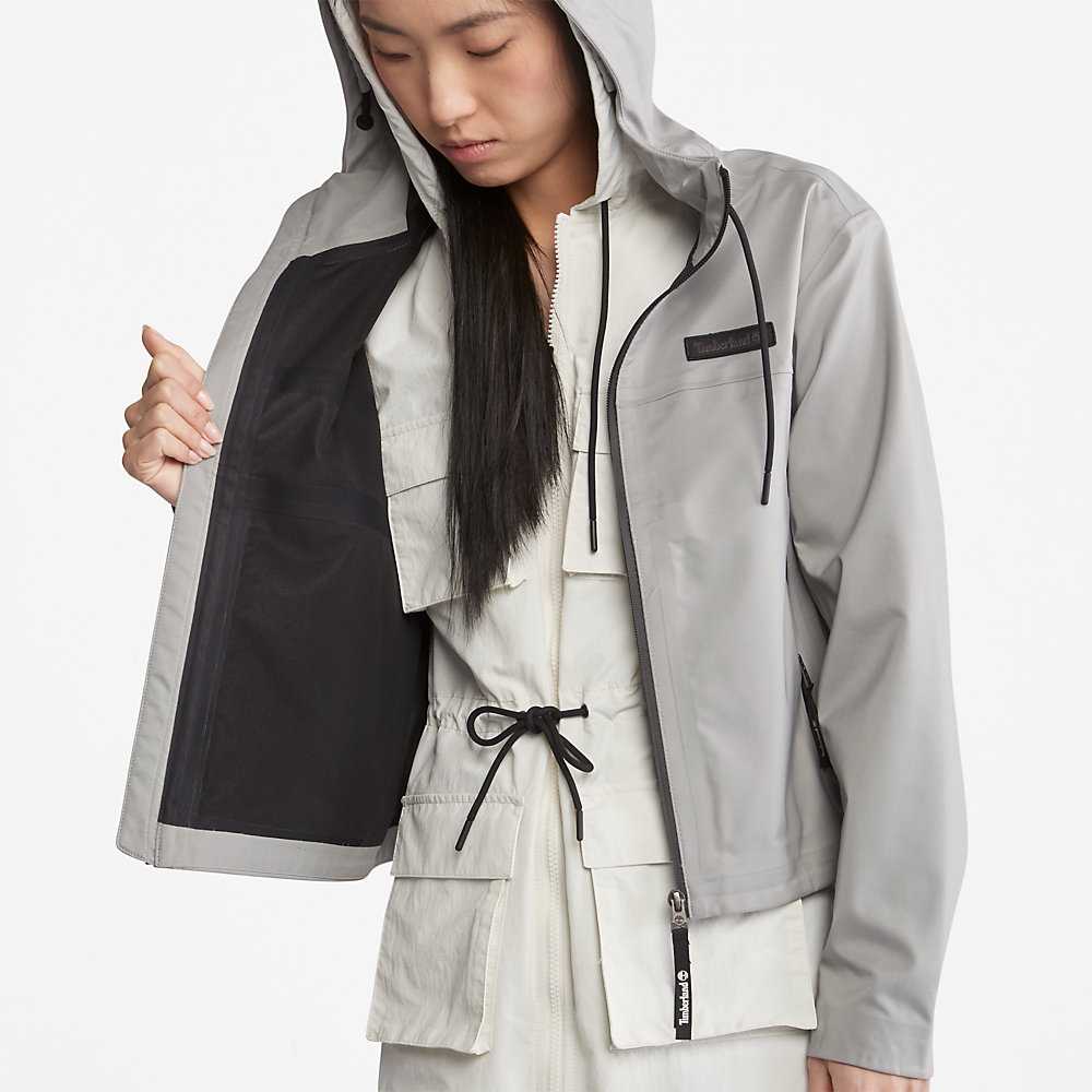 Grey Women's Timberland Waterproof Rain Jackets | Israel-0823179