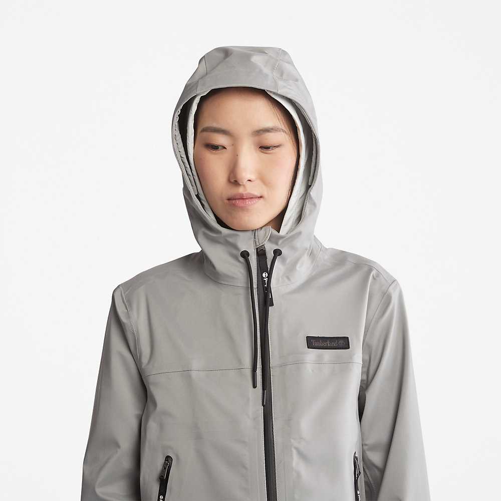 Grey Women's Timberland Waterproof Rain Jackets | Israel-0823179