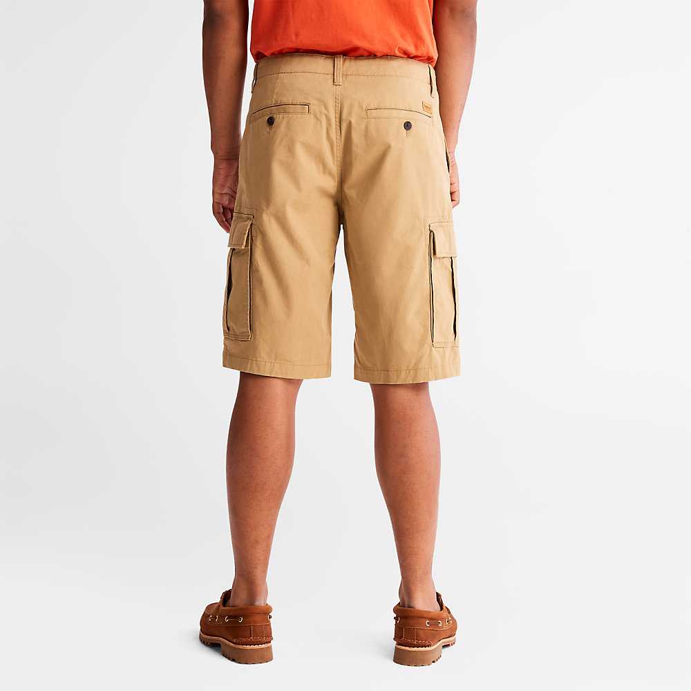 Khaki Men's Timberland Cargo Cargo Shorts | Israel-3261709