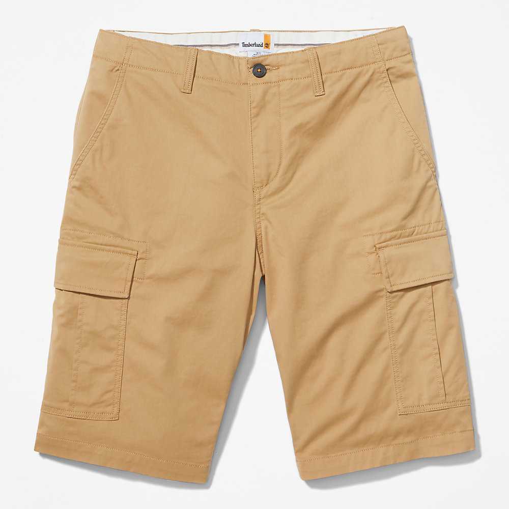 Khaki Men's Timberland Cargo Cargo Shorts | Israel-3261709